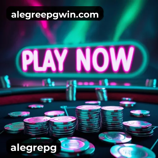 App alegrepg para iOS e Android — interface mobile, login biométrico e PIX integrado